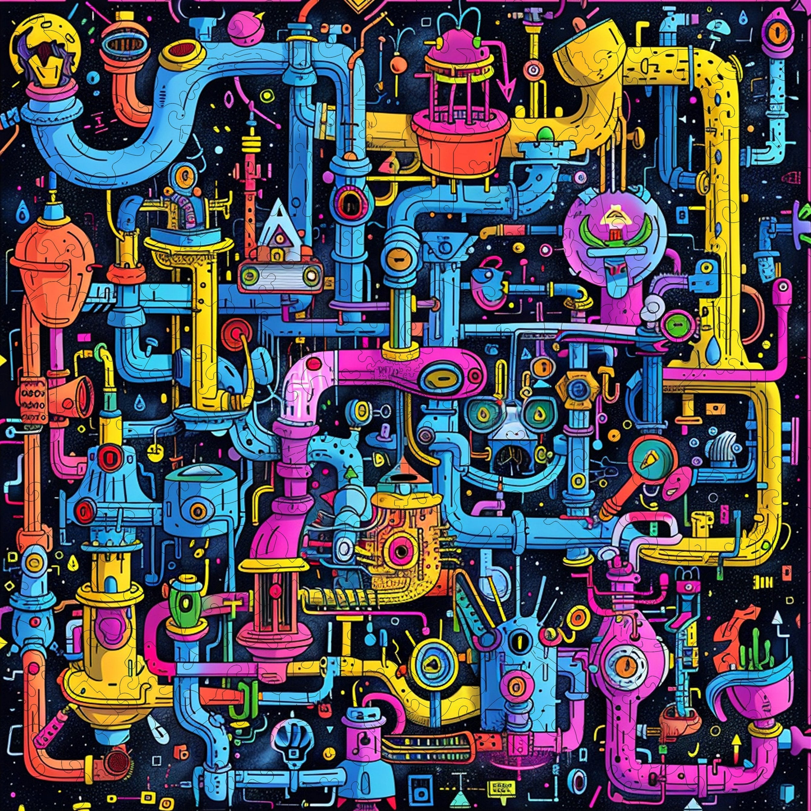 Sci-Fi Sewer Wooden