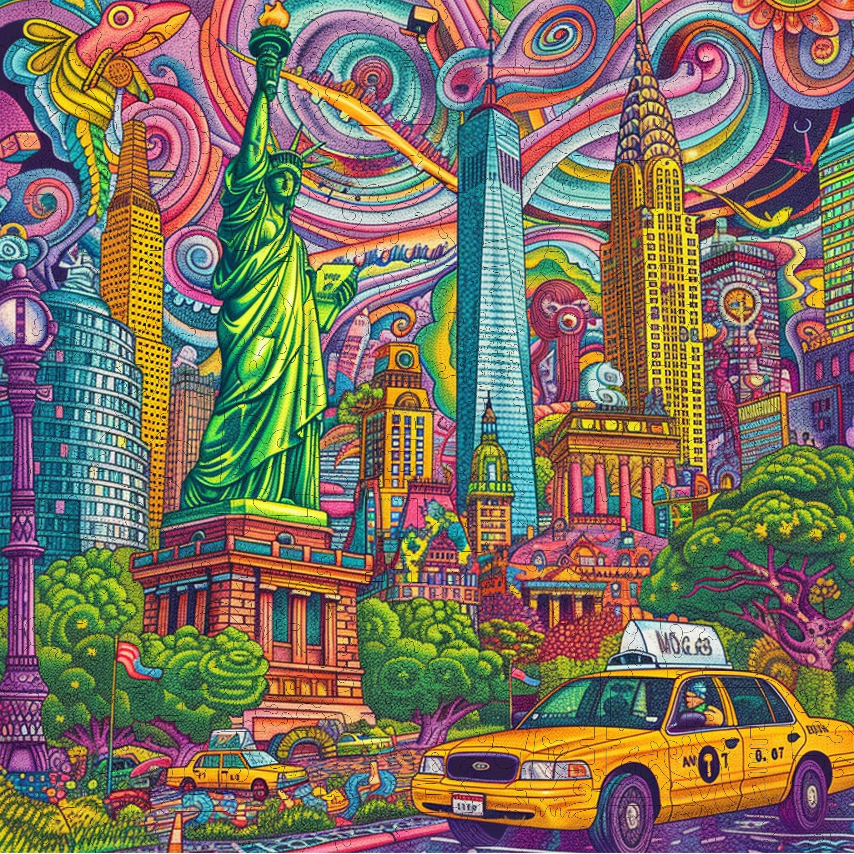 Mystical Manhattan Wooden