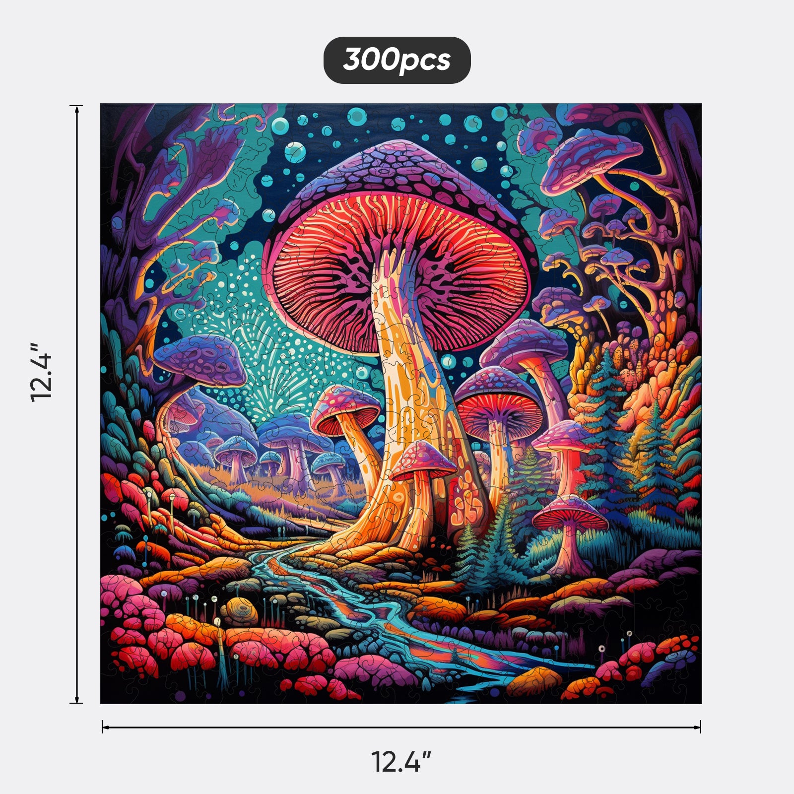 Mystical Mushrooms Wooden
