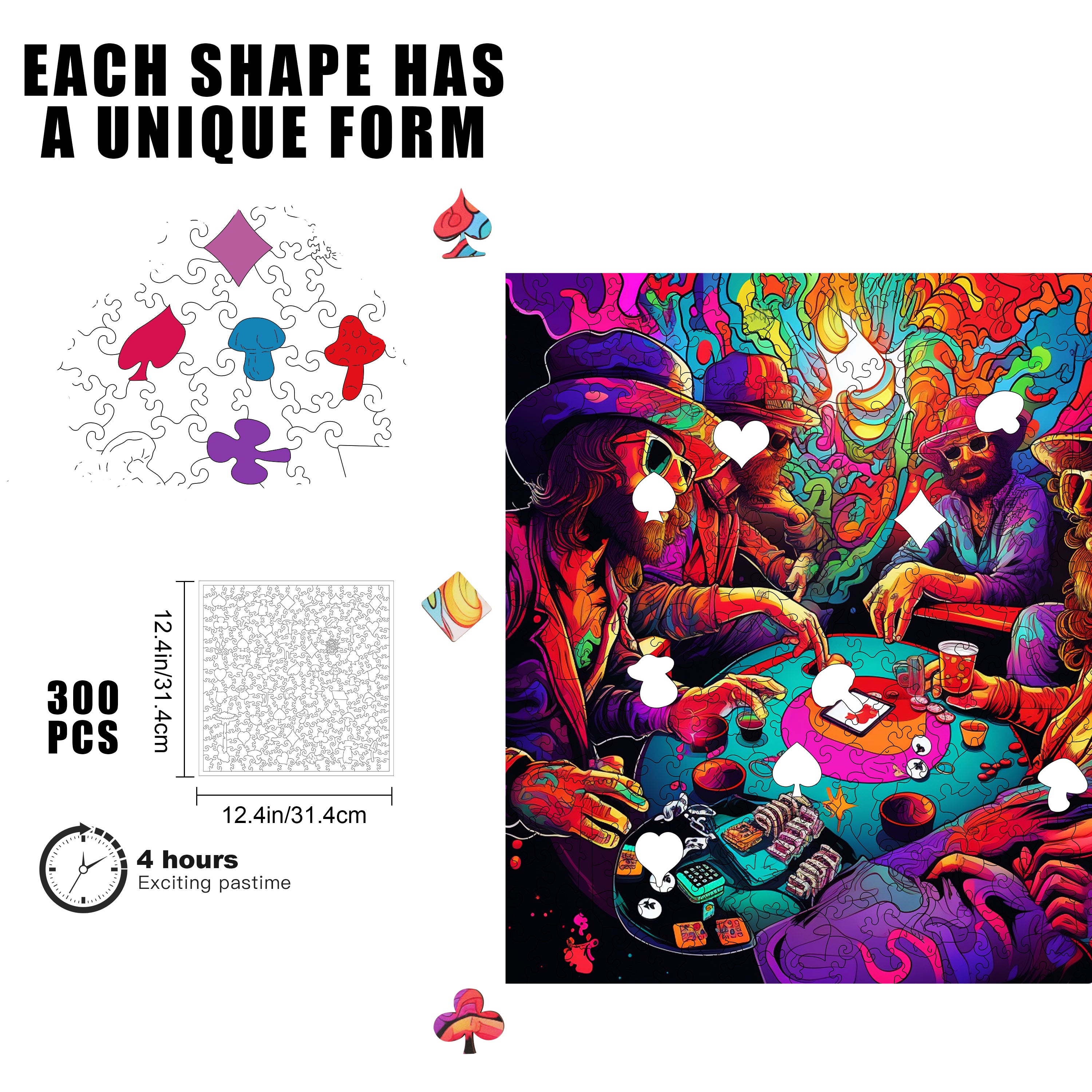 Poker Palooza Wooden