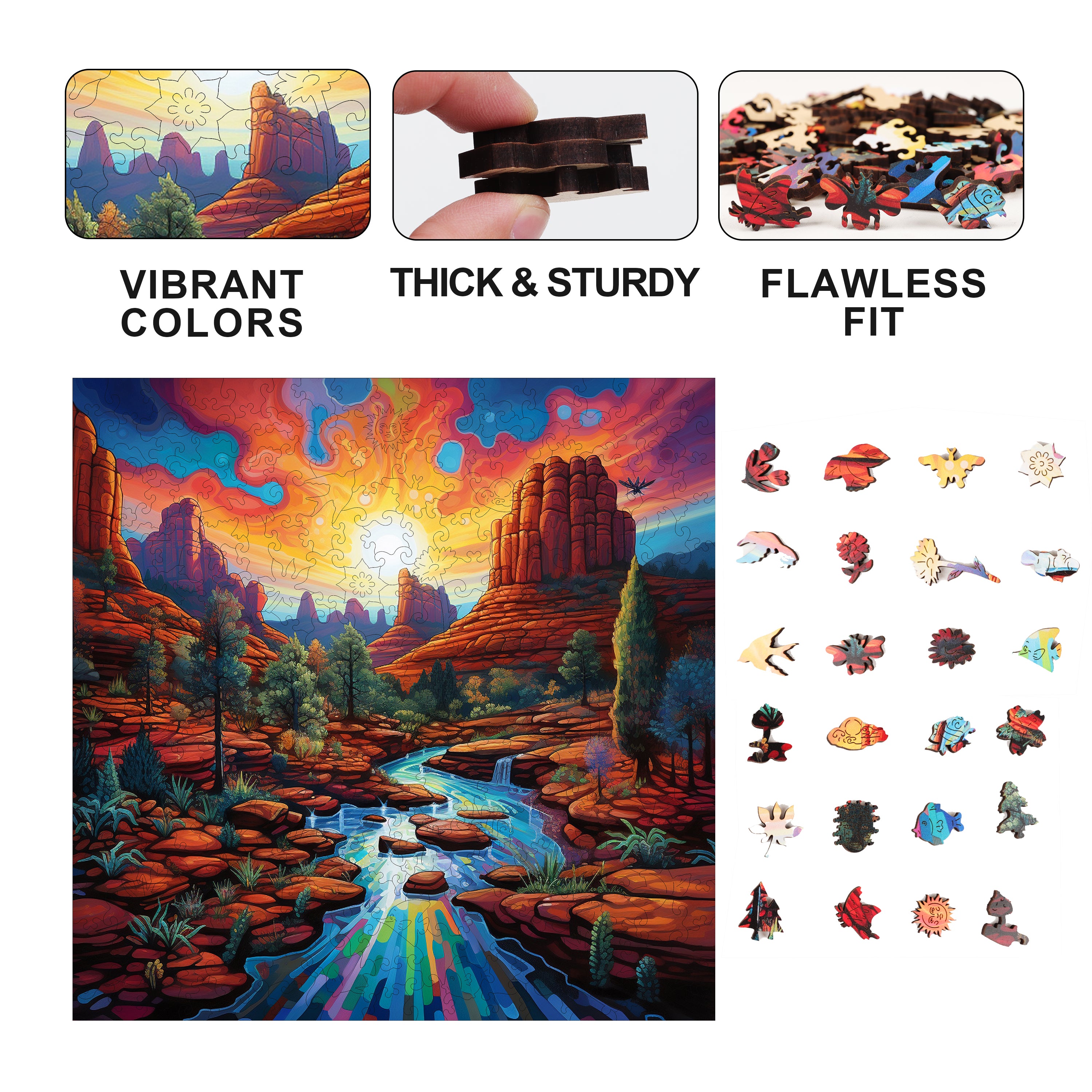 Sedona Sunset Wooden