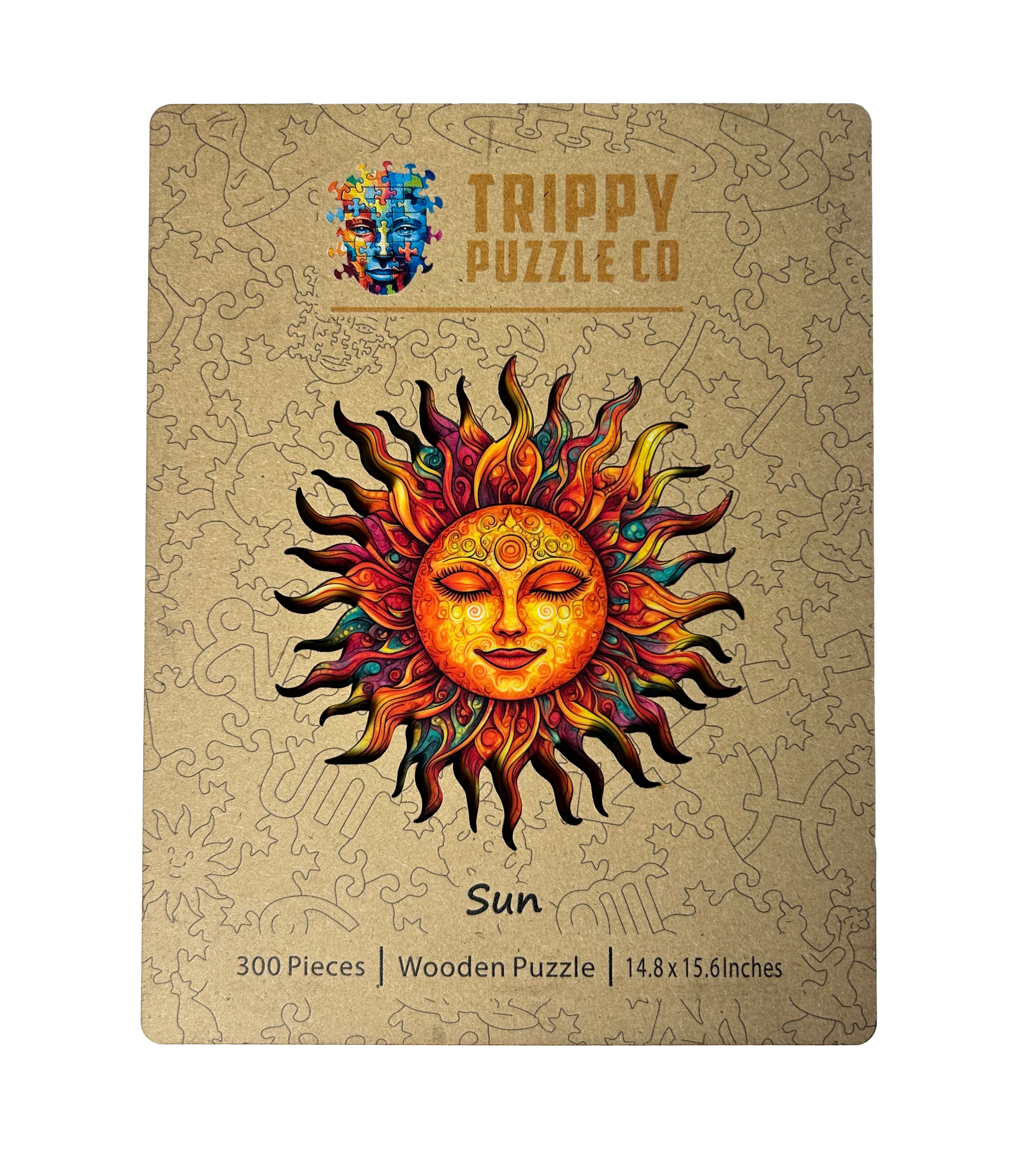 Unique Sun Shaped Wooden Jigsaw Puzzle
