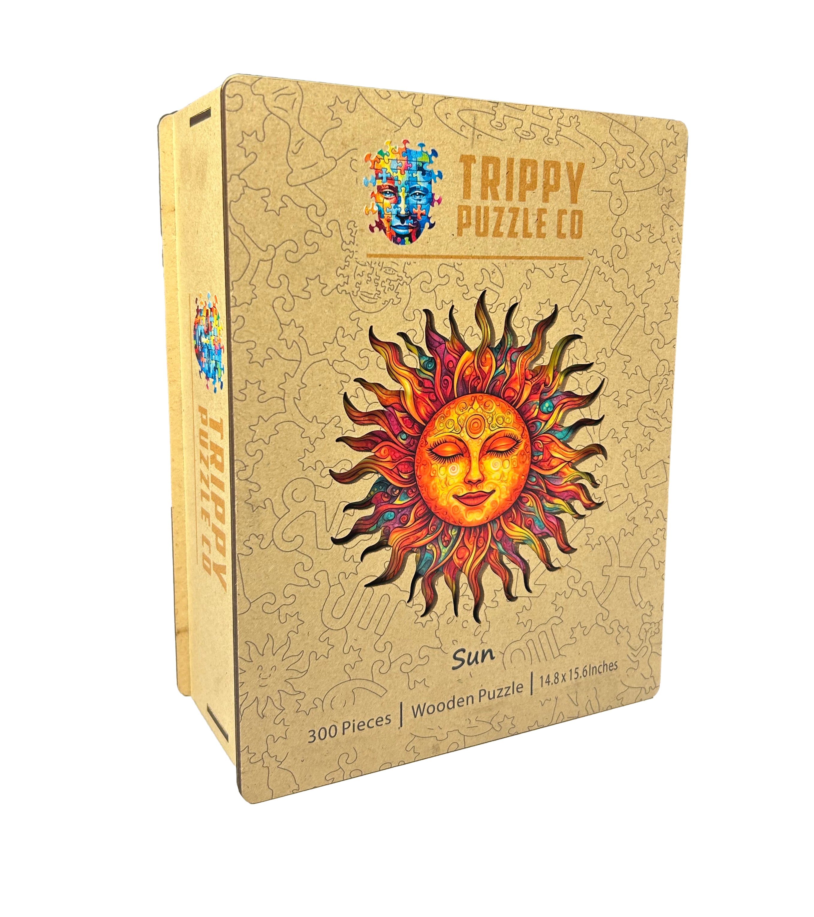 Unique Sun Shaped Wooden Jigsaw Puzzle