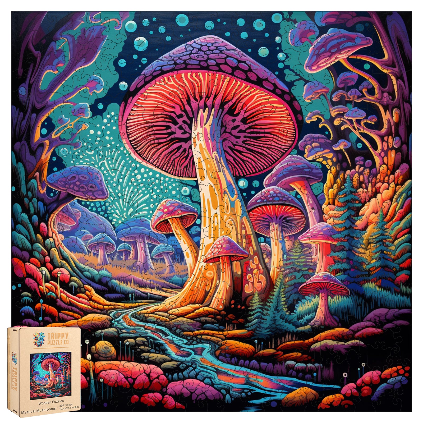 Mystical Mushrooms Wooden