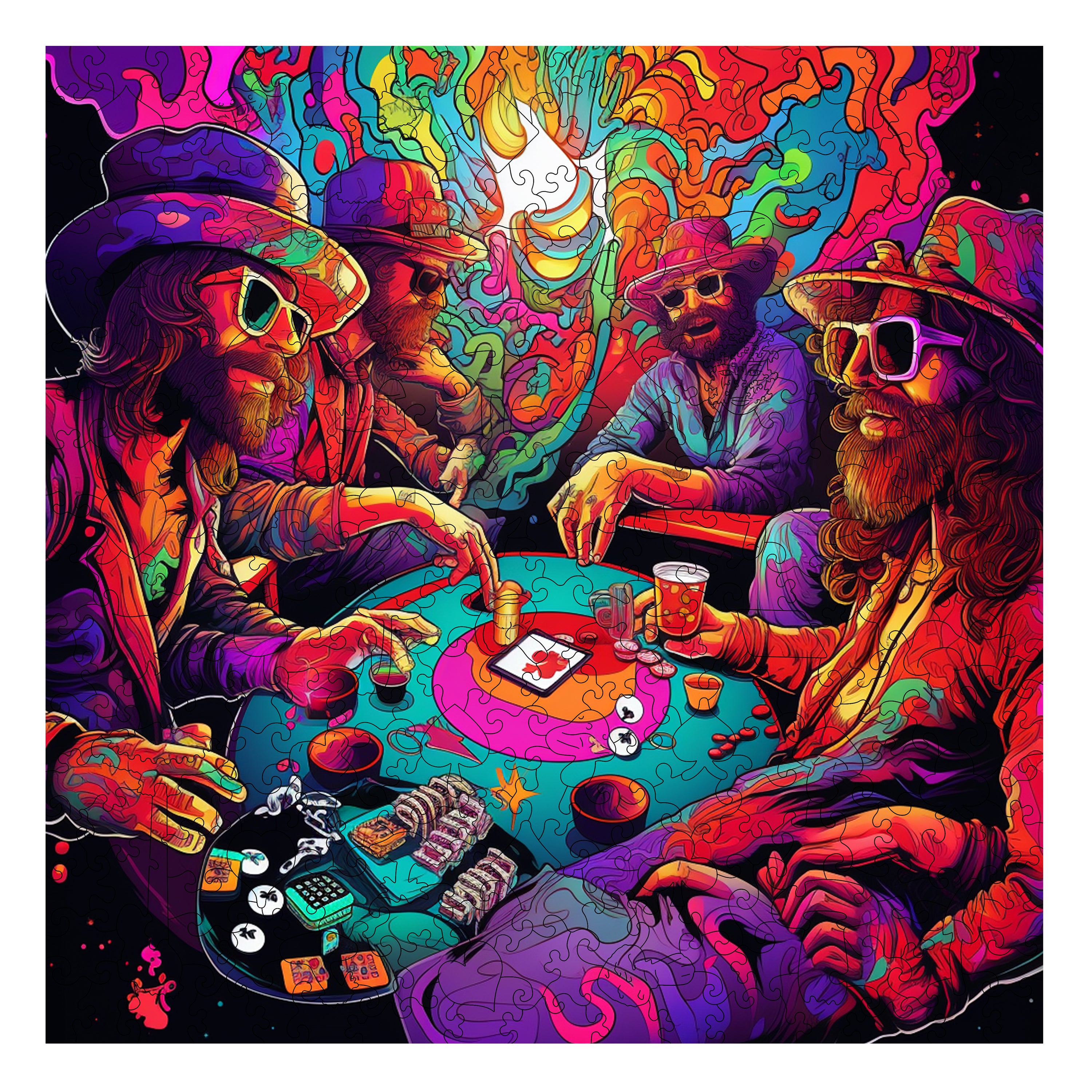 Poker Palooza Wooden