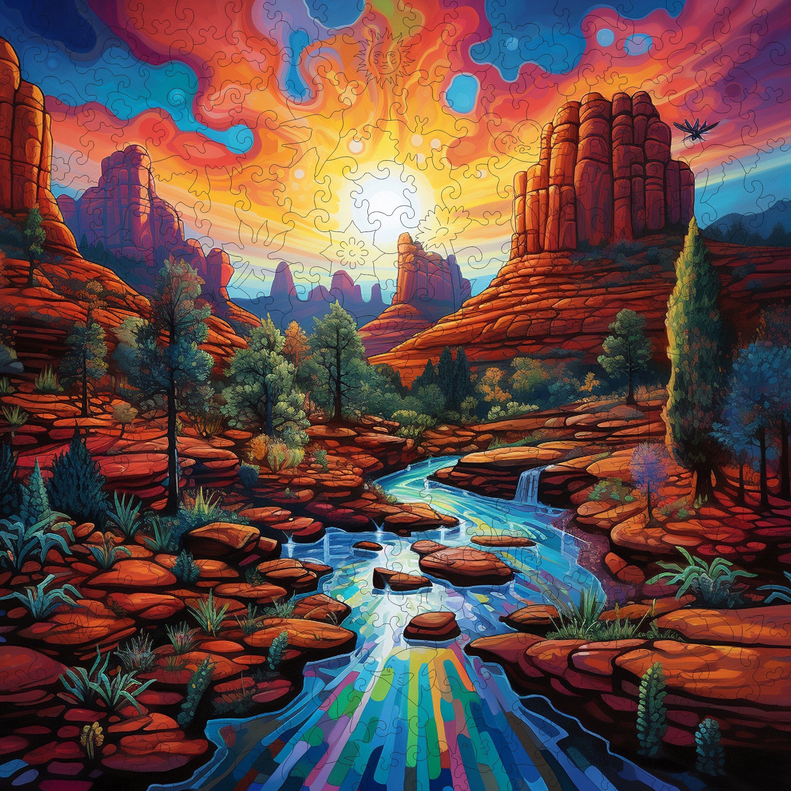 Sedona Sunset Wooden