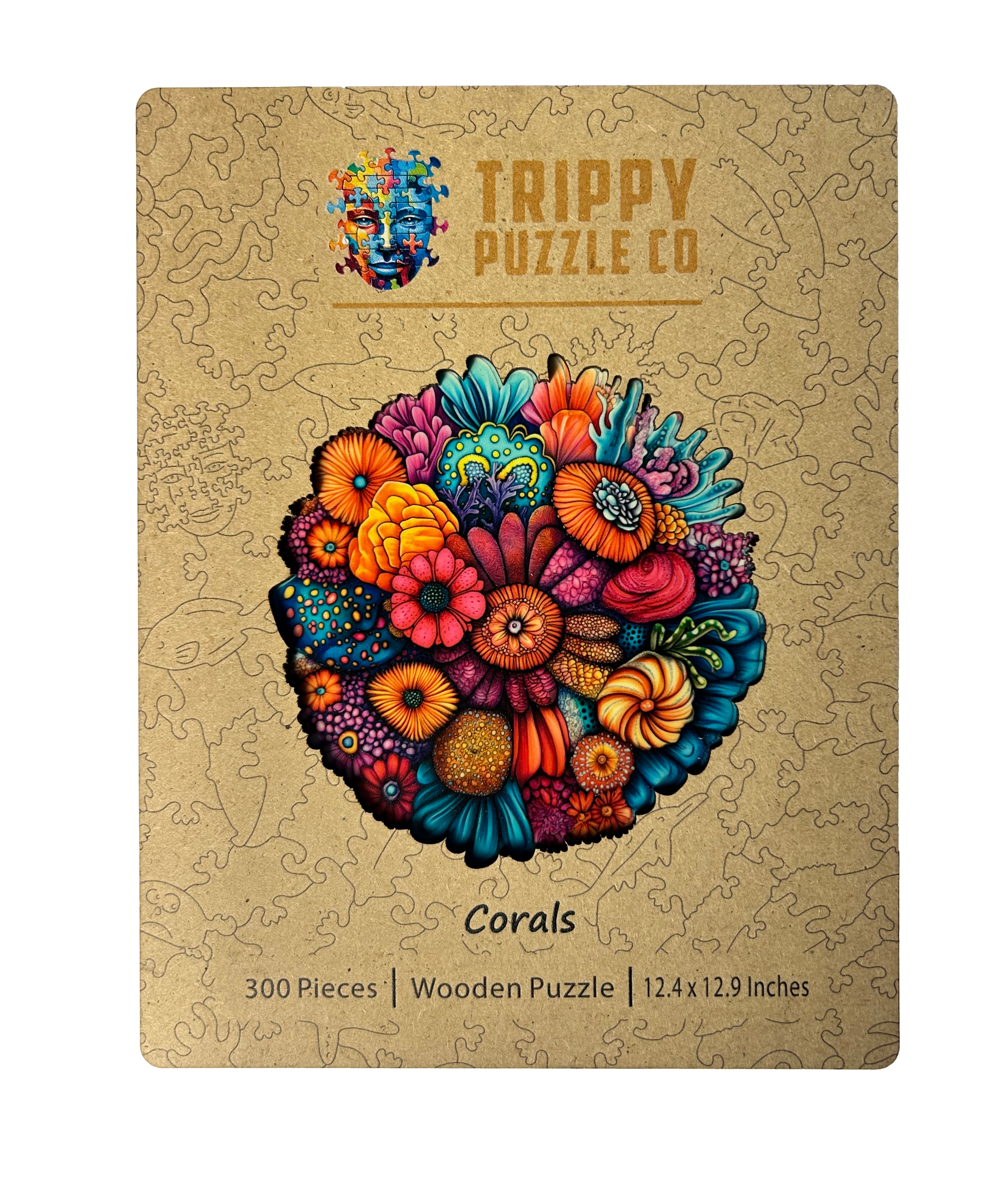 Unique Coral Shaped Wooden Jigsaw Puzzle