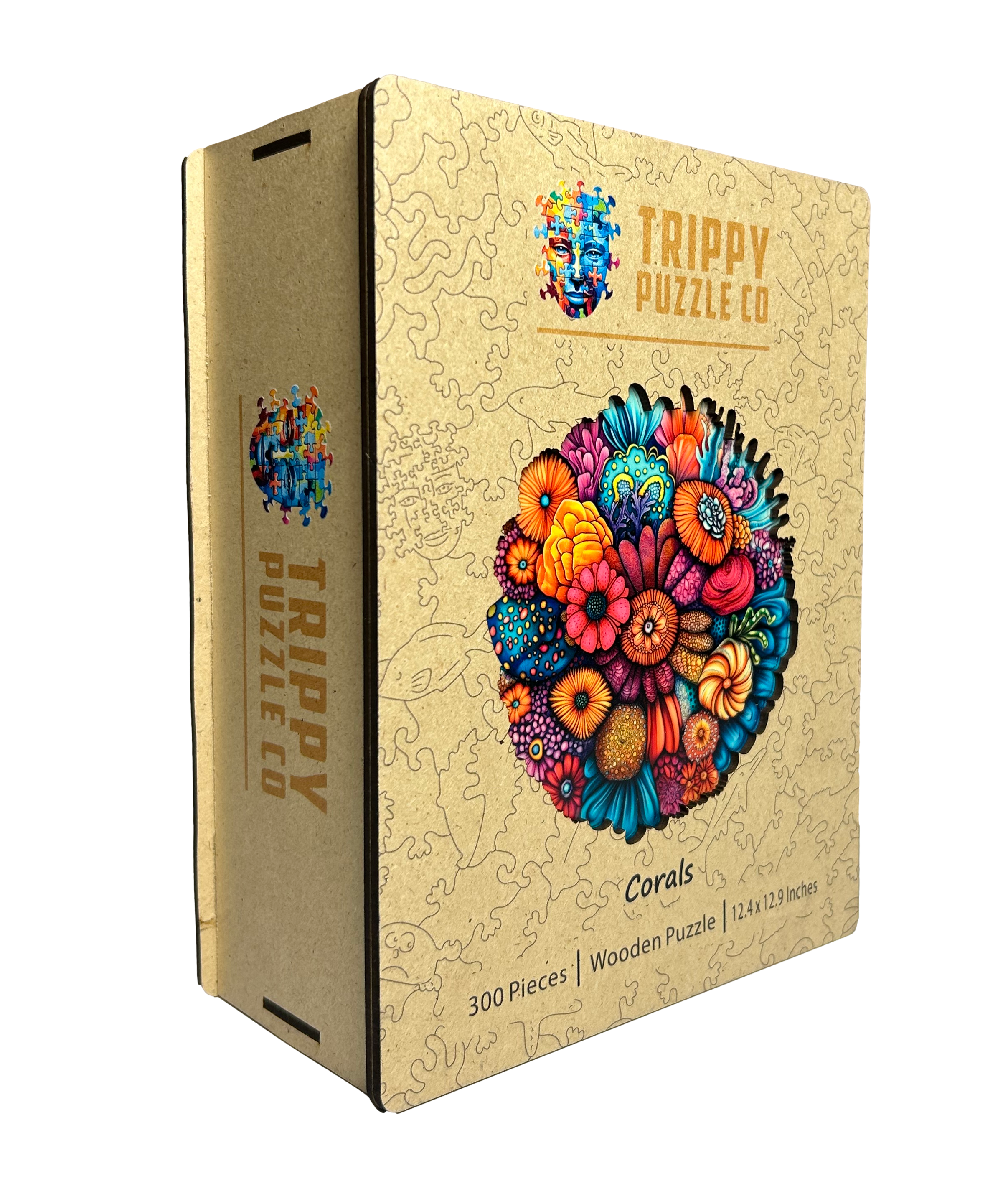 Unique Coral Shaped Wooden Jigsaw Puzzle