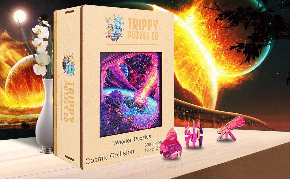 Cosmic Collision Wooden